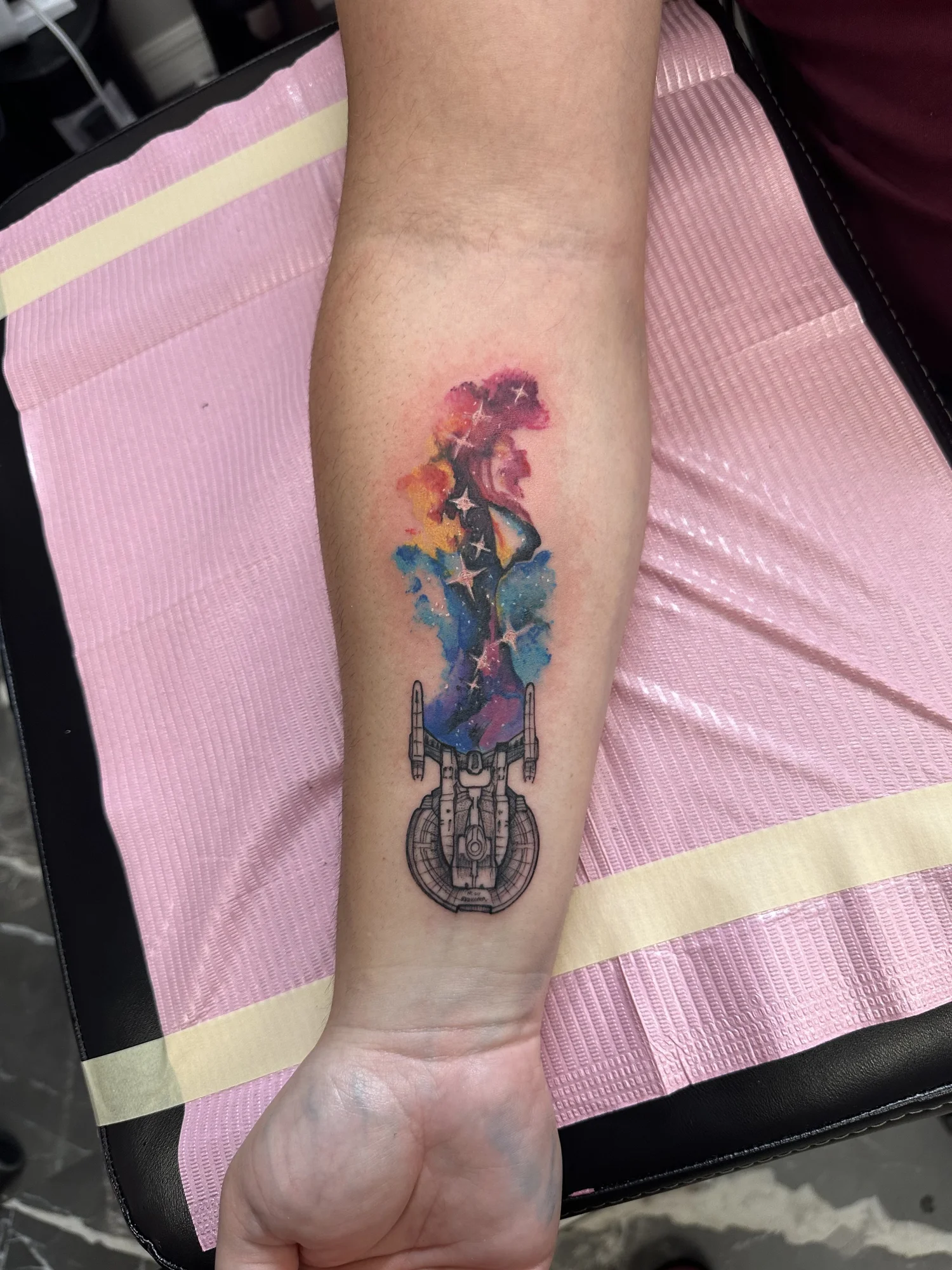 Chained heart tattoo