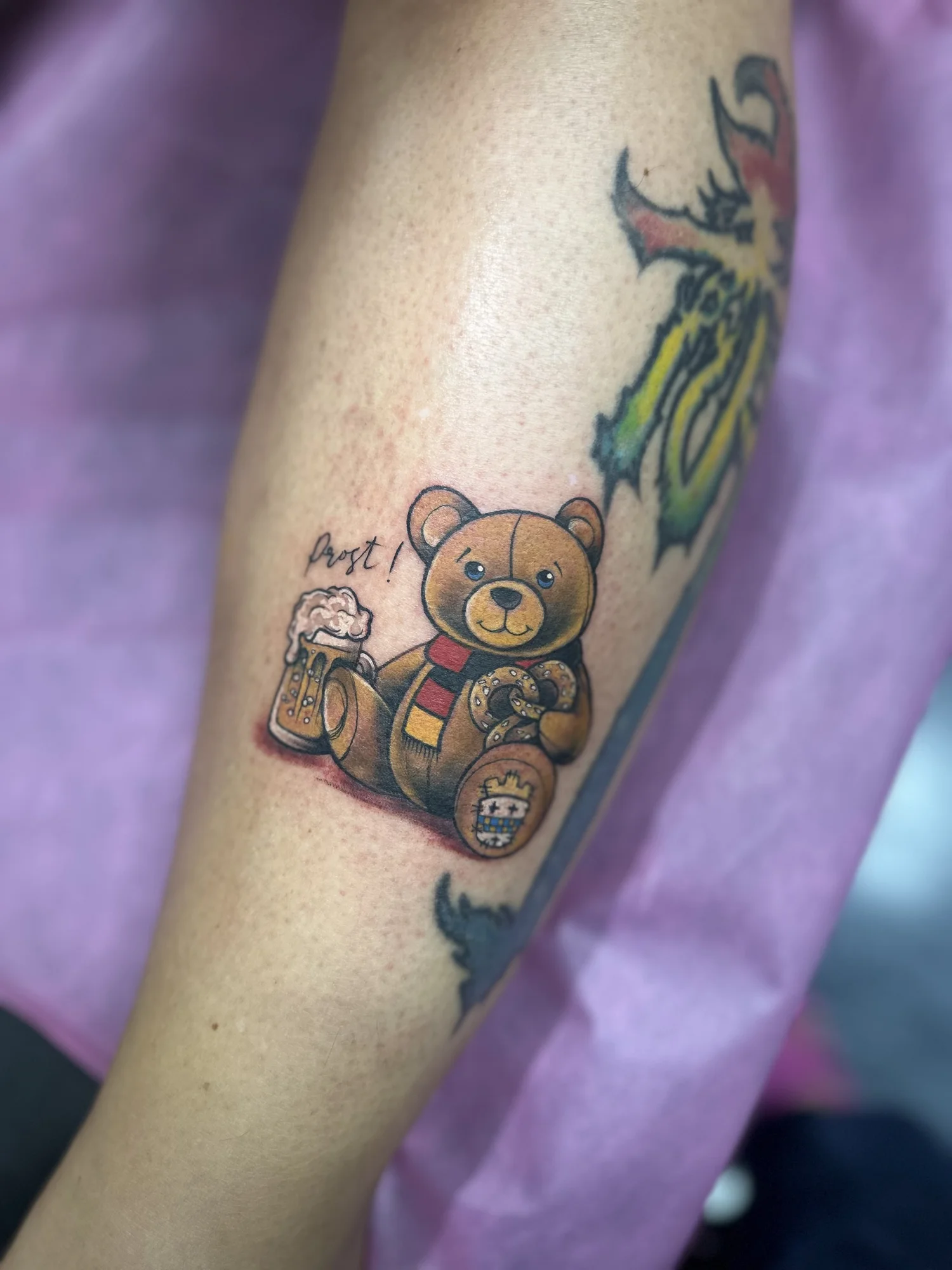 Bart and Lisa Simpson couple tattoo