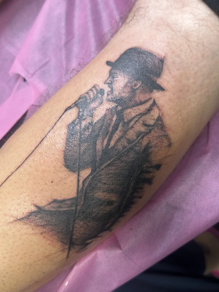 Portrait of singer