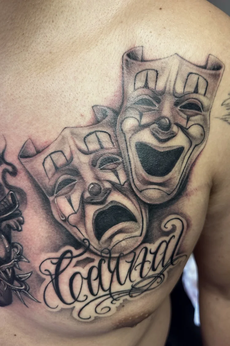 Comedy & tragedy masks