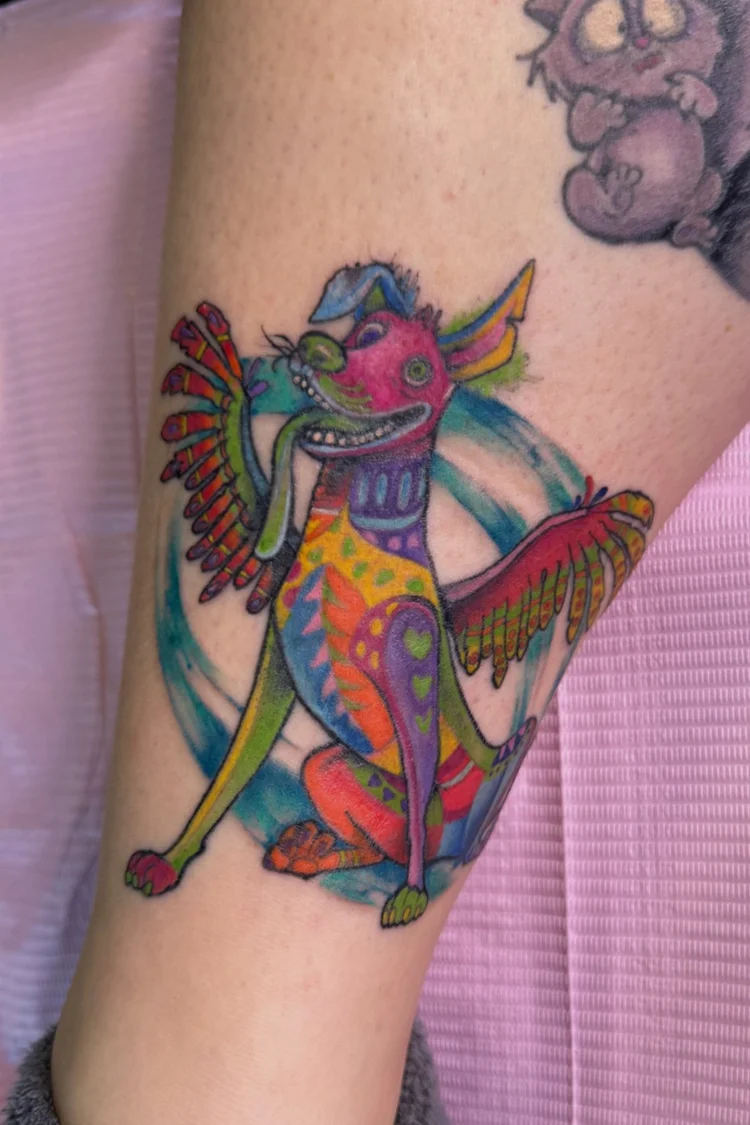 Color alebrije tattoo